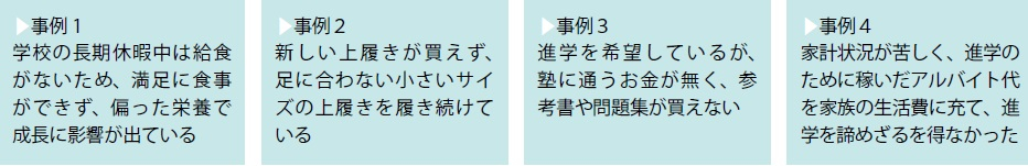 子どもの貧困の現実 子どもの貧困の現実